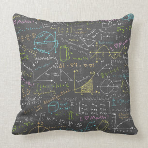 Math Lessons Throw Pillow