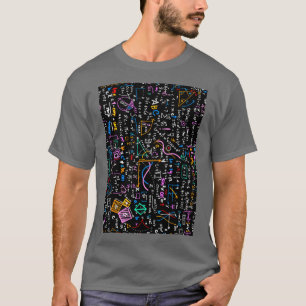 Math linear mathematics education circle backgroun T-Shirt
