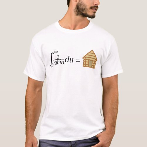 Math Log Cabin Integral Design T_Shirt