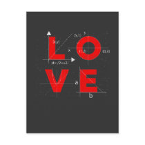 Math Love Mathematician Teacher Student Science Postcard Math Love Mathematician Teacher Student Science Postcard