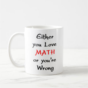 math love or coffee mug