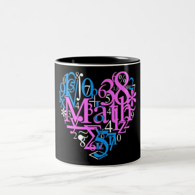 Math Love Two-Tone Coffee Mug (Center)