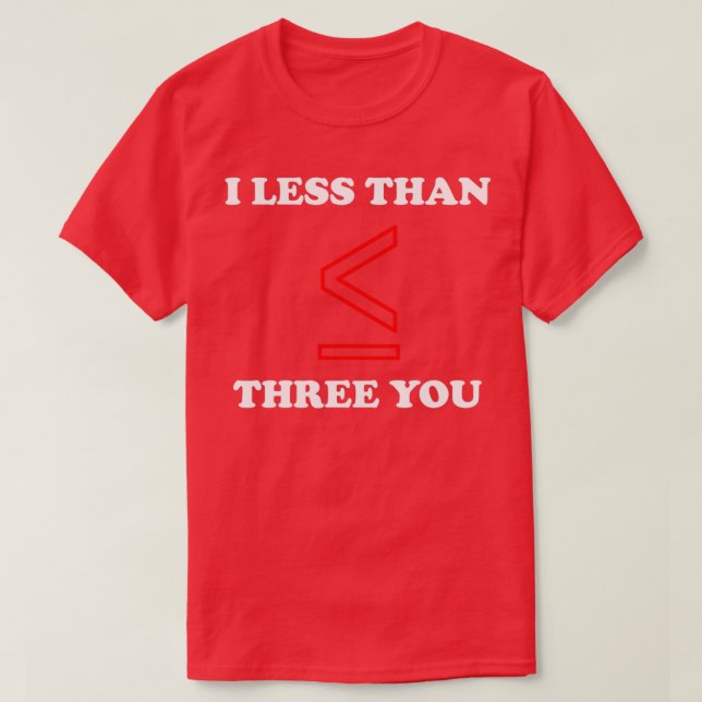 Math Lover Fun Loving Funny Valentines Day design T-Shirt (Design Front)