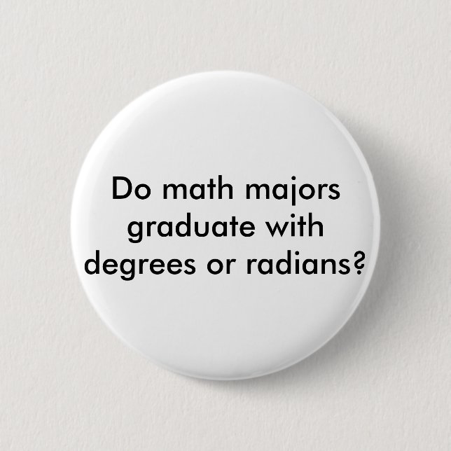 math majors button (Front)