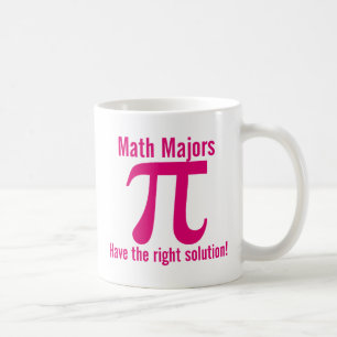 Math Majors have the right solution - pink Coffee Mug