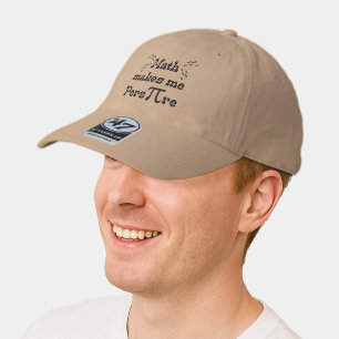 Math makes me Pers-PI-re - Funny Math Pi Slogan 47 Brand Hat