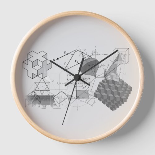 Math Mastermind T_Shirt Clock