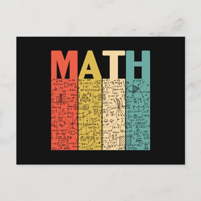 Math, Math Teacher Postcard (Front)