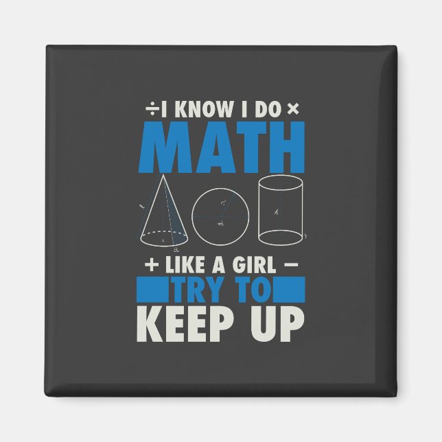 Math Math Teacher Pun Gift Magnet (Front)