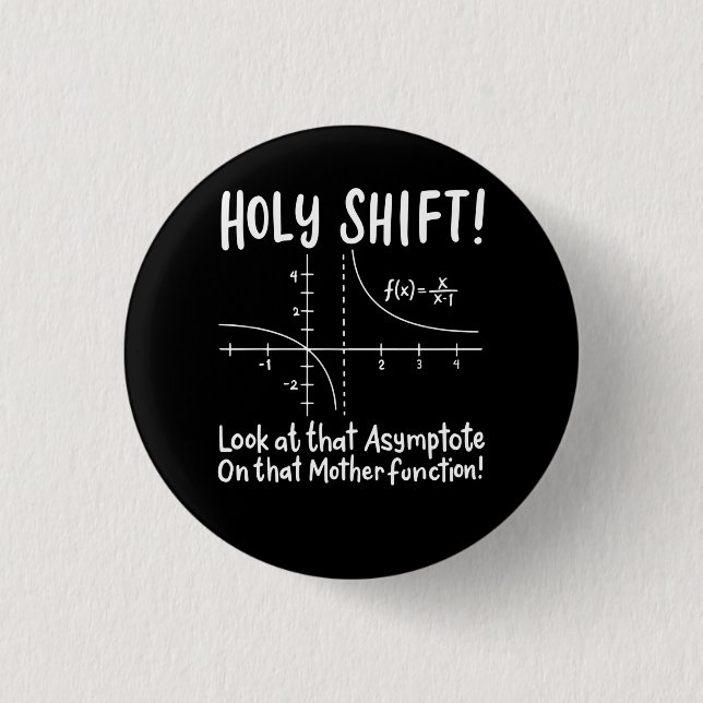 Math Mathematics Button (Front)