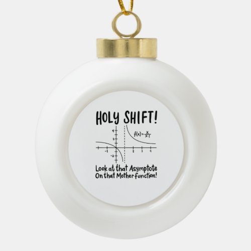 Math Mathematics  Ceramic Ball Christmas Ornament