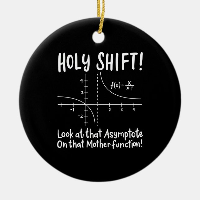 Math Mathematics Ceramic Ornament (Front)