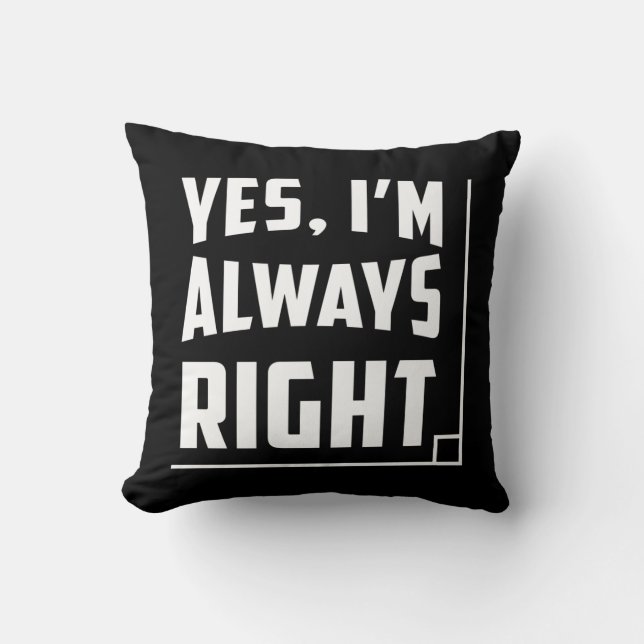 Math Mathematics Funny Gift Throw Pillow (Front)