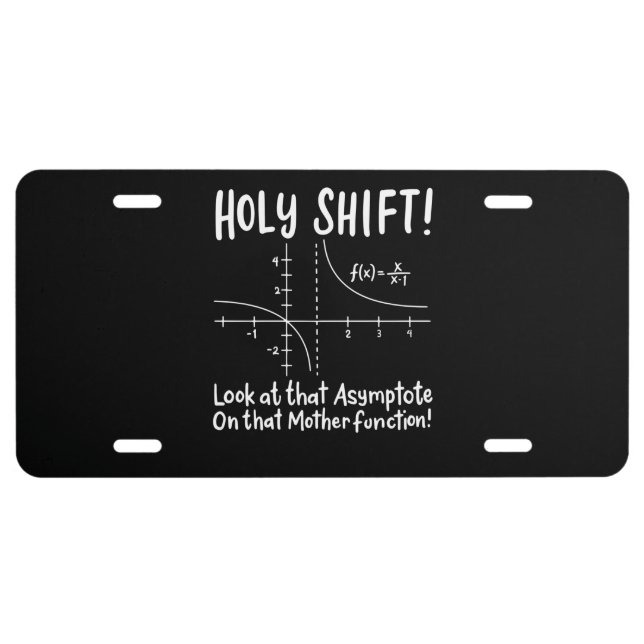 Math Mathematics License Plate (Front)
