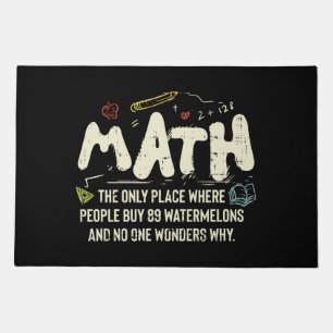 Math  Mathematics Math Teacher Gift Doormat