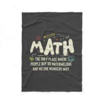Math Mathematics Math Teacher Gift Fleece Blanket Math Mathematics Math Teacher Gift Fleece Blanket