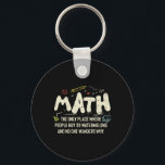 Math  Mathematics Math Teacher Gift Keychain<br><div class="desc">Math Design with the slogan : Math The Only Place. Perfect for a person who likes math and science.</div>