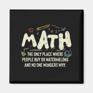 Math Mathematics Math Teacher Gift Magnet