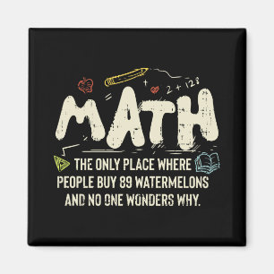 Math Mathematics Math Teacher Gift Magnet