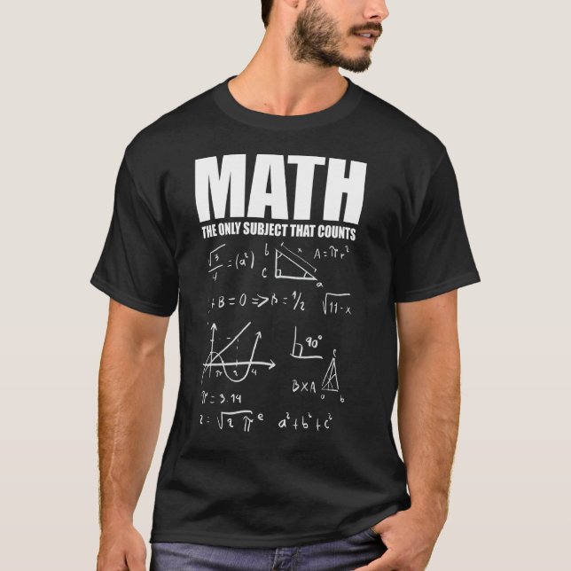 Math Mathematics Nerd Fun  2 T-Shirt (Front)