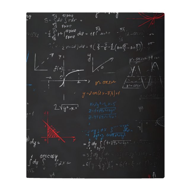 Math Metal Wall Art (Front)