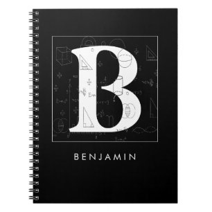 Math Monogram - Letter B Notebook