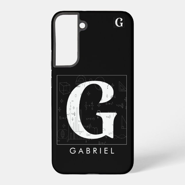 Math Monogram - Letter G Samsung Galaxy Case (Back)