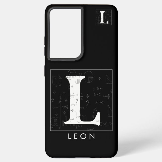 Math Monogram - Letter L Samsung Galaxy Case (Back)