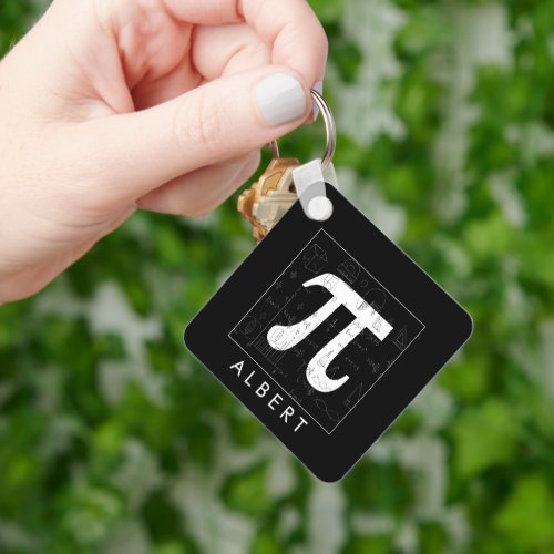 Math Monogram _ Pi Symbol Keychain