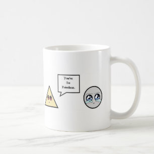 Math mug/ triangle joke coffee mug