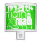 Math; Neon Green Stripes