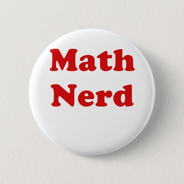 Math Nerd Button (Front)
