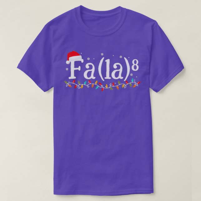 Math Nerd Christmas Fa la la la 6 T-Shirt (Design Front)