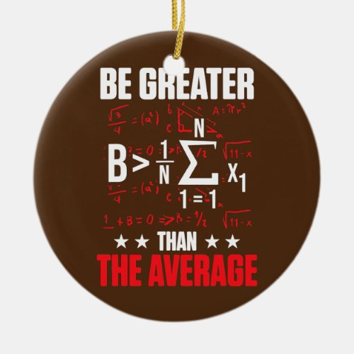 Math Nerd Maths Teacher Mathematician Calculus Ceramic Ornament