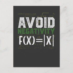Math Nerd Science Absolute Value Humor Postcard