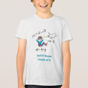 Math? Never Heard of It, with Equations Tri-Blend Shirt