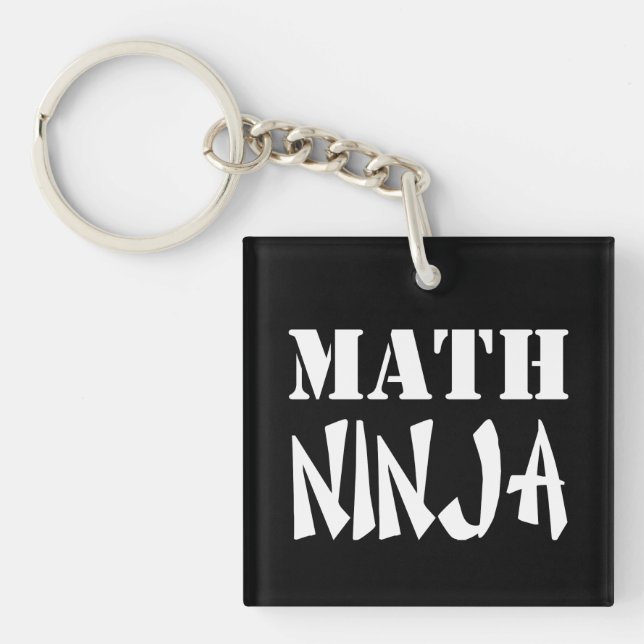 Math Ninja Keychain (Front)
