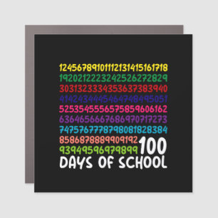 Math Numbers 100th Day of School Teacher Kids  Car Magnet