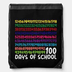 Math Numbers 100th Day of School Teacher Kids  Drawstring Bag