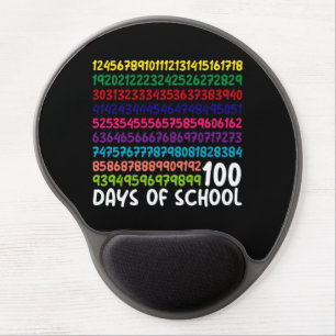 Math Numbers 100th Day of School Teacher Kids  Gel Mouse Pad