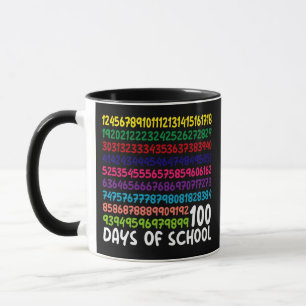 Math Numbers 100th Day of School Teacher Kids  Mug