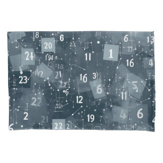 Math Numbers Abstract Pillow Case