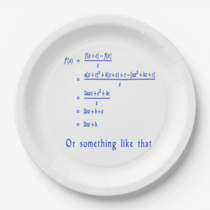 Math Paper Plates