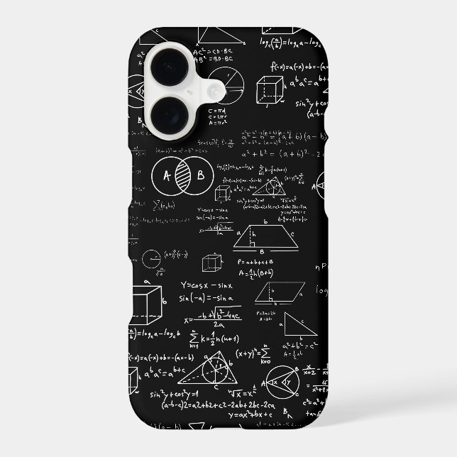 math pattern science school sketch drawing geek ma iphone case (Back)