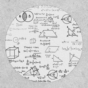 math pattern science school sketch drawing geek ma patch