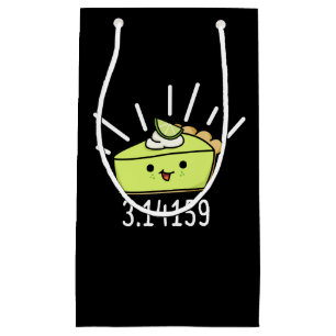 Math Pi Number Funny Pie Pun Dark BG Small Gift Bag