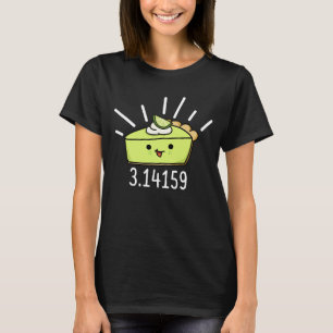 Math Pi Number Funny Pie Pun Dark BG T-Shirt
