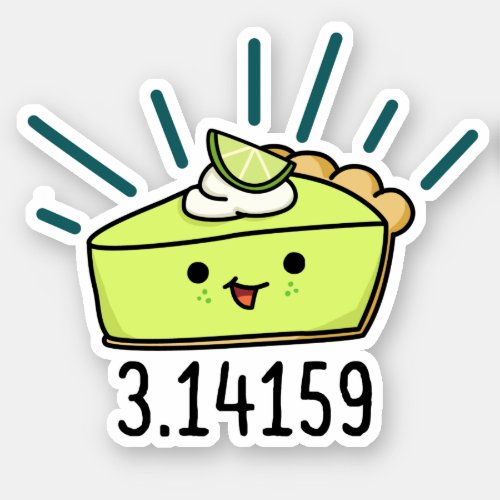Math Pi Number Funny Pie Pun  Sticker