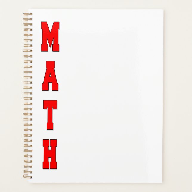 Math Planner (Front)