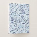 Math Pocket Folder<br><div class="desc">Math Pocket Folder - A blue on blue pattern of math symbols and diagrams. Great for math teachers and students to keep those papers organized.
design by freedesignfile.com</div>